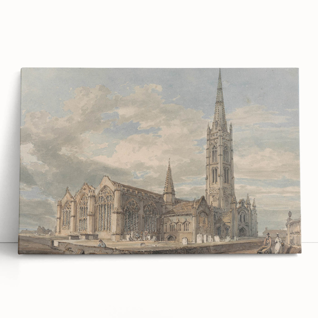 North-East View of Grantham Church - Romanticism Canvas Print