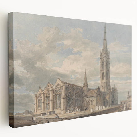 North-East View of Grantham Church - Romanticism Canvas Print