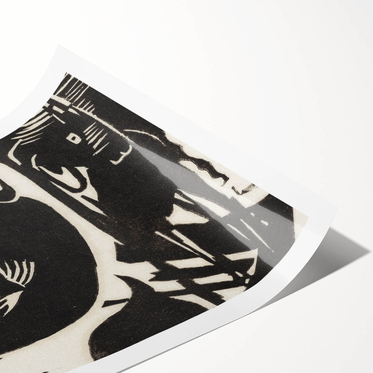 Expressionist Art: Two Mythical Animals - Abstract Expressionism Print