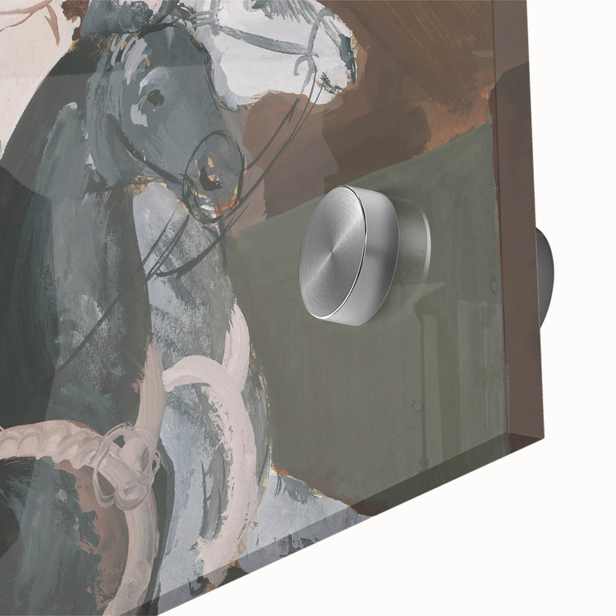 Expressionist Art: Two Riders - Abstract Expressionism Painting Print