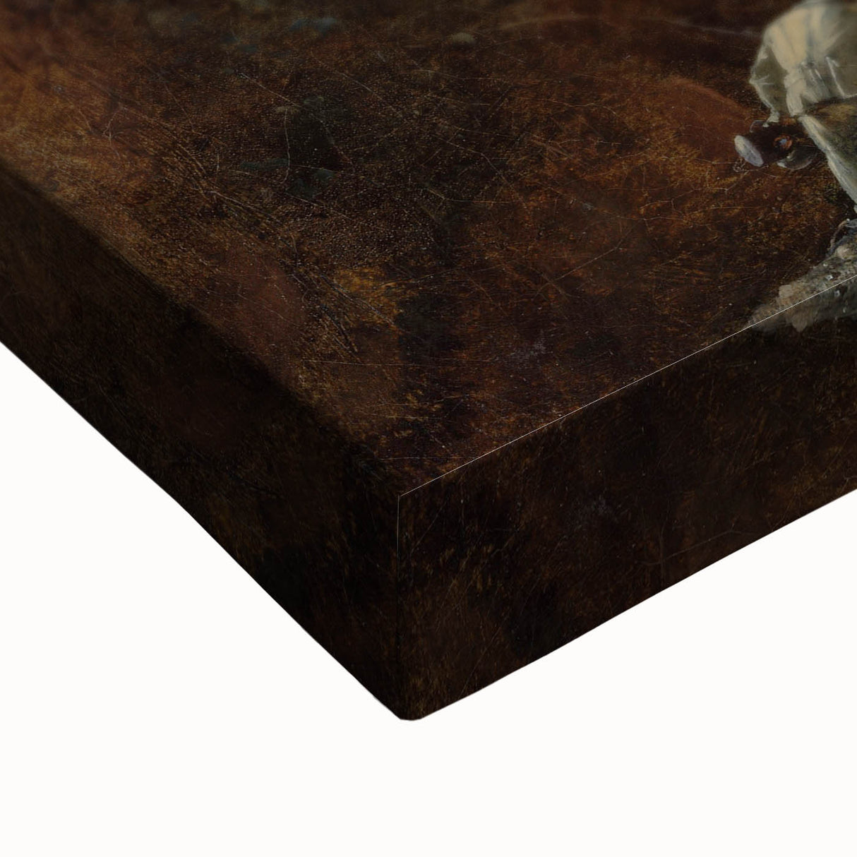 Romanticism Art: Ponte San Rocco by Granet - Landscape Canvas Print