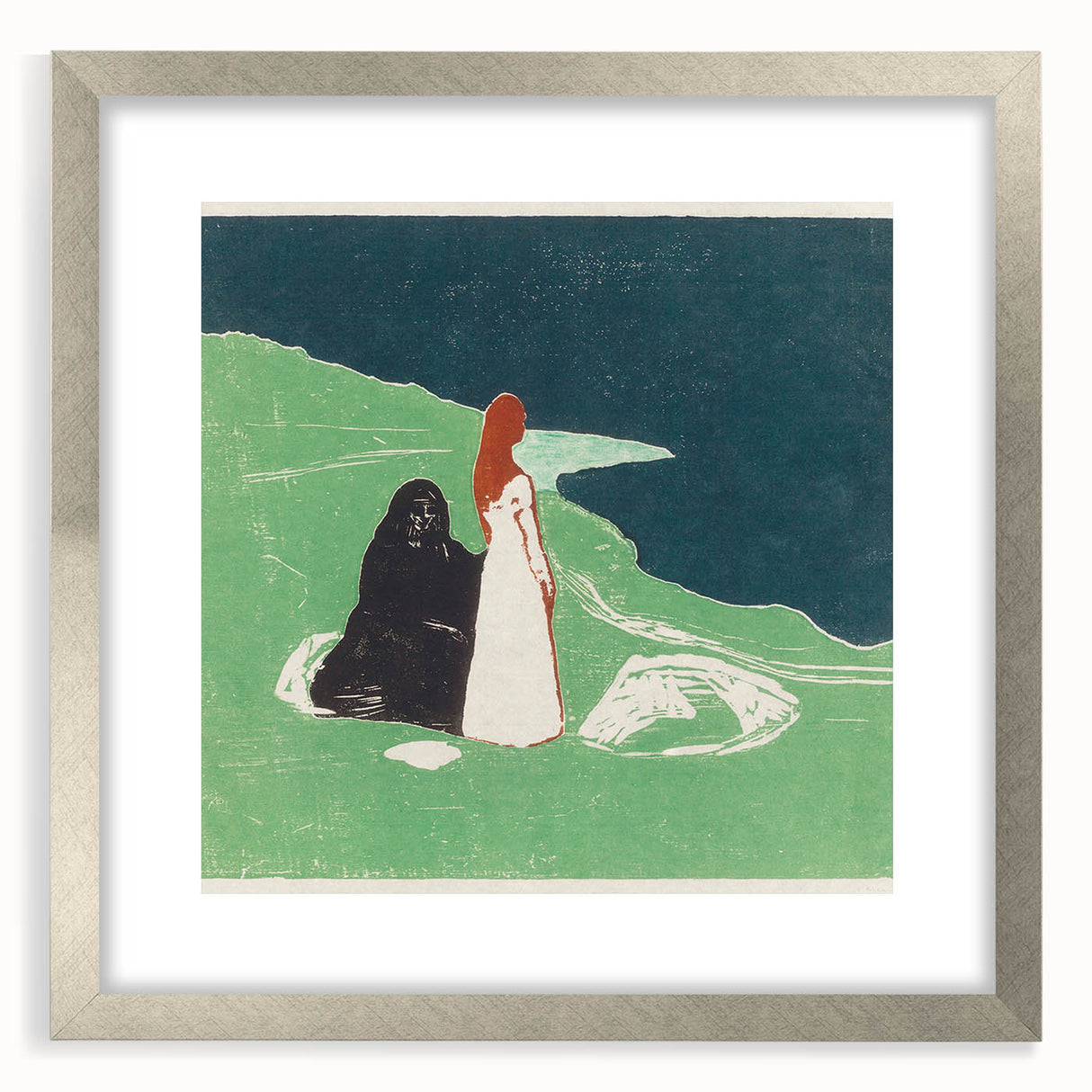 Expressionist Art: Two Women on the Shore - Edvard Munch Painting Print