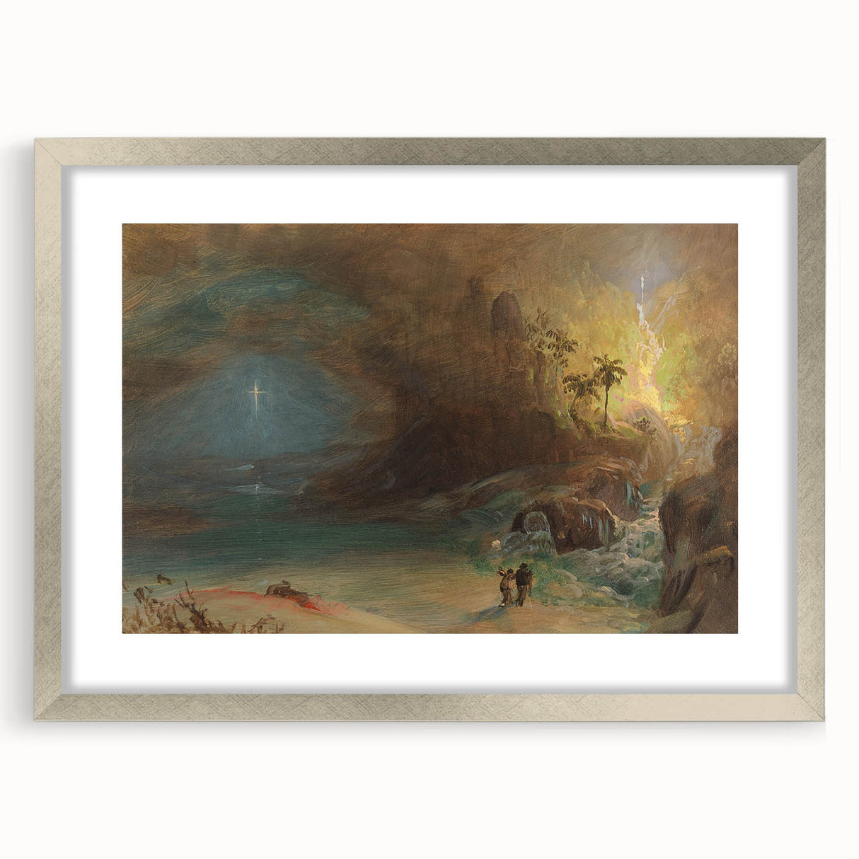 Romanticism Art: Apotheosis Study by Church - Sublime Landscape Print