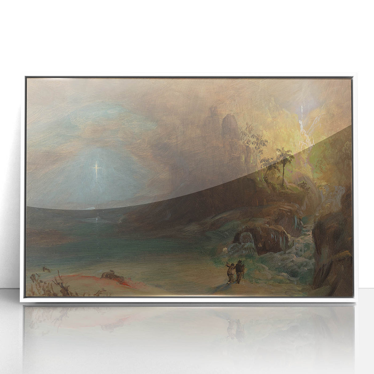 Romanticism Art: Apotheosis Study by Church - Sublime Landscape Print