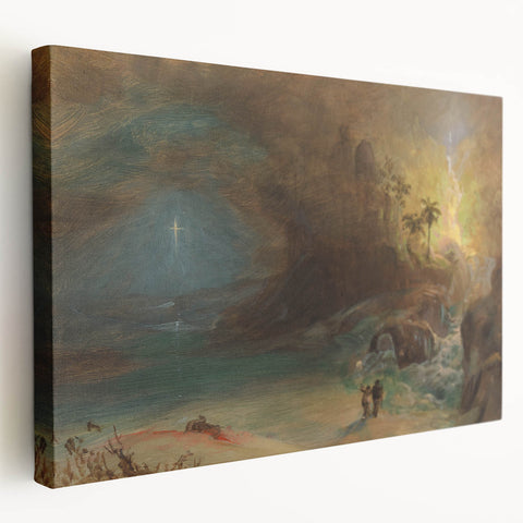 Romanticism Art: Apotheosis Study by Church - Sublime Landscape Print