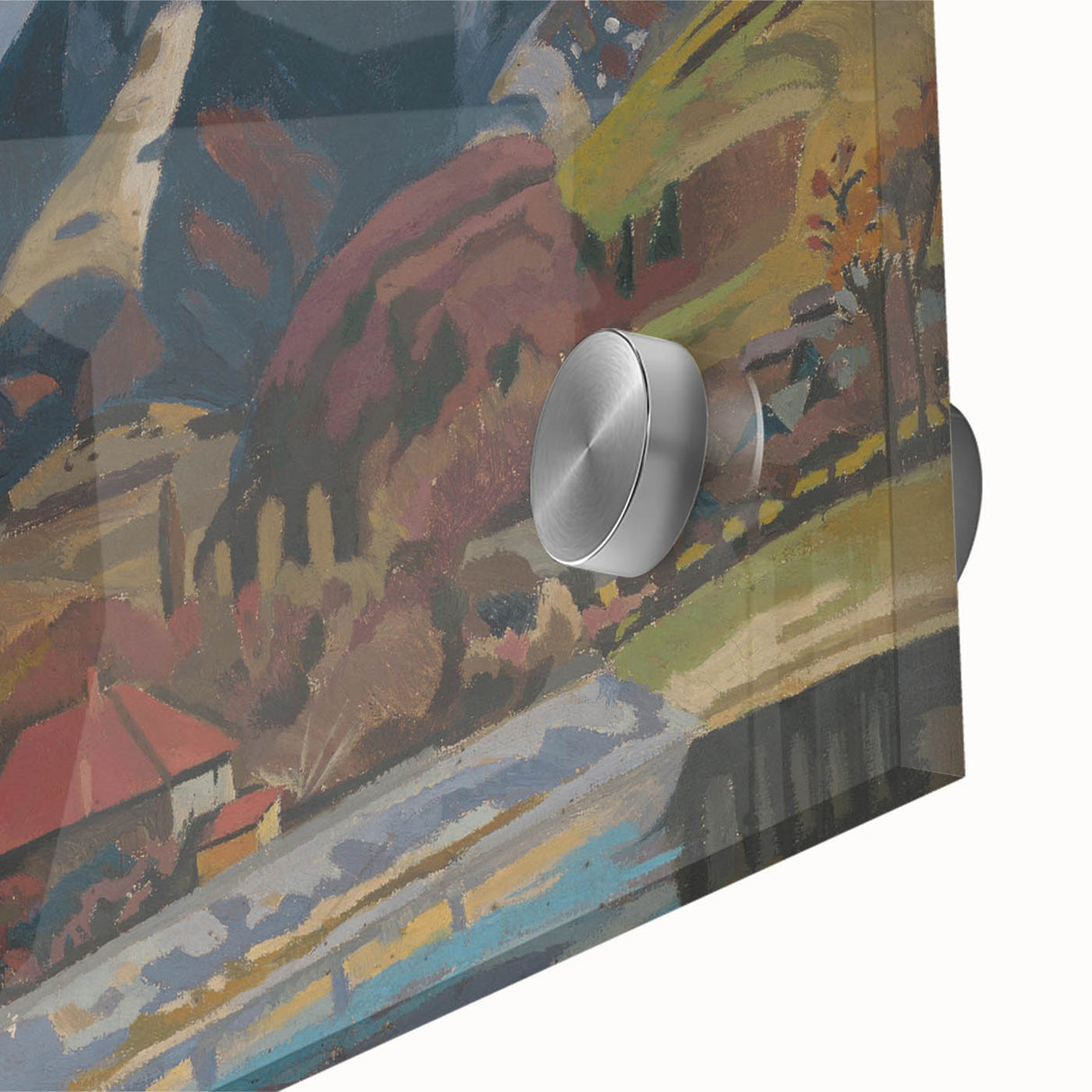 Expressionist Art Landscape – Abstract Mountain View Wall Decor