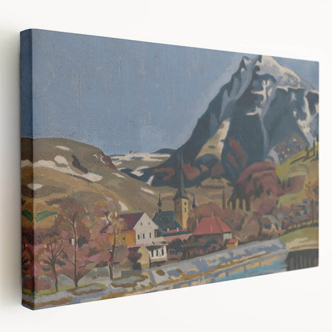 Expressionist Art Landscape – Abstract Mountain View Wall Decor