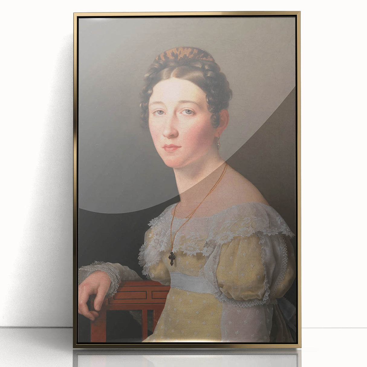 Romanticism Art: Portrait of Emilie Massmann by Eckersberg - Canvas Print