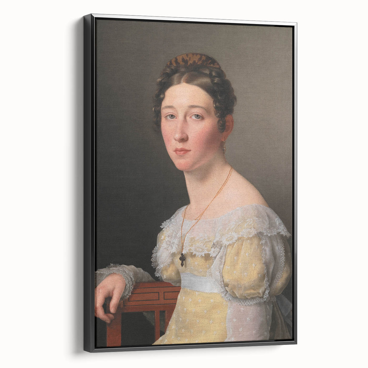 Romanticism Art: Portrait of Emilie Massmann by Eckersberg - Canvas Print