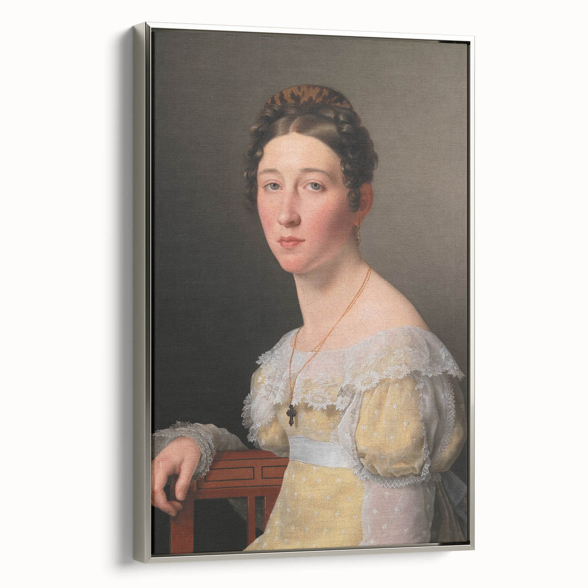 Romanticism Art: Portrait of Emilie Massmann by Eckersberg - Canvas Print