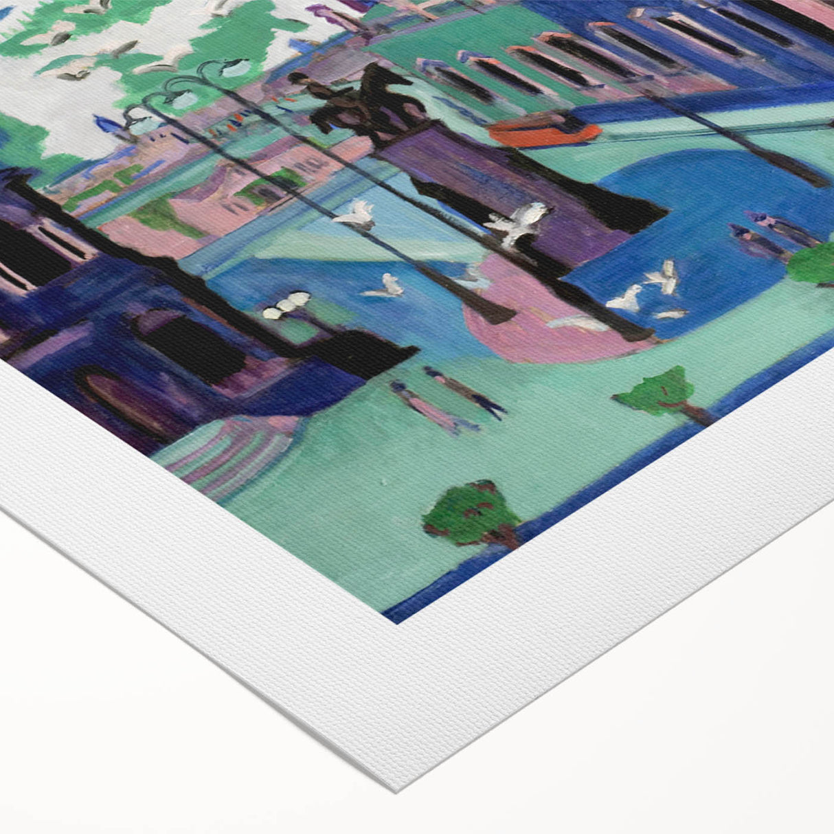 Abstract Expressionism – View of Dresden Cityscape Wall Art