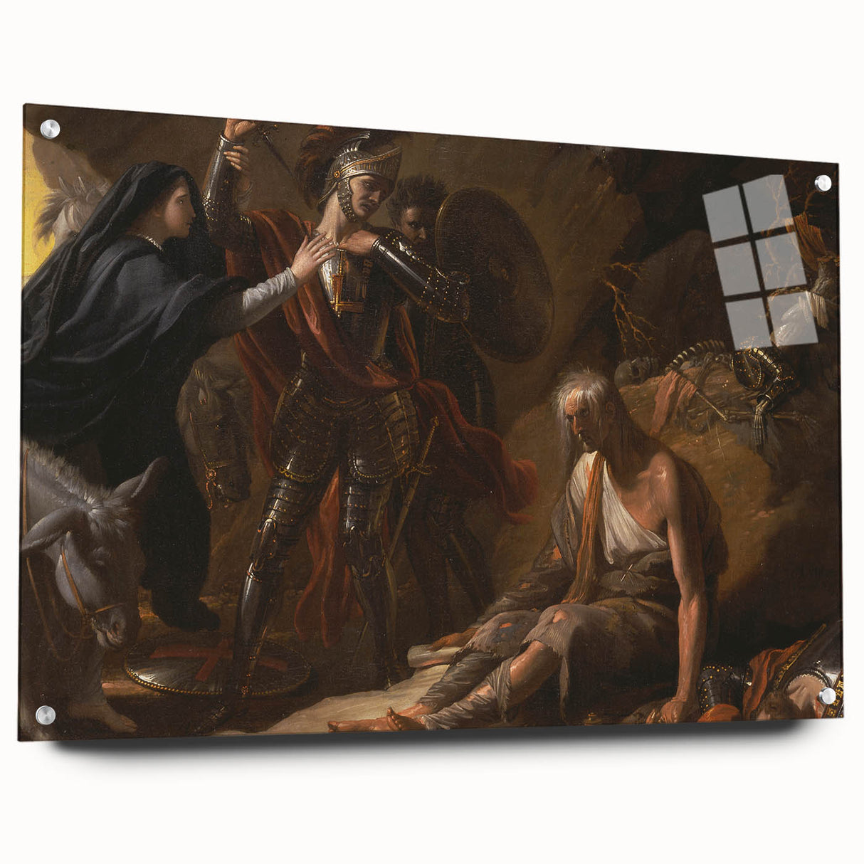 Romanticism Art: The Cave of Despair - Dramatic Historical Canvas Print
