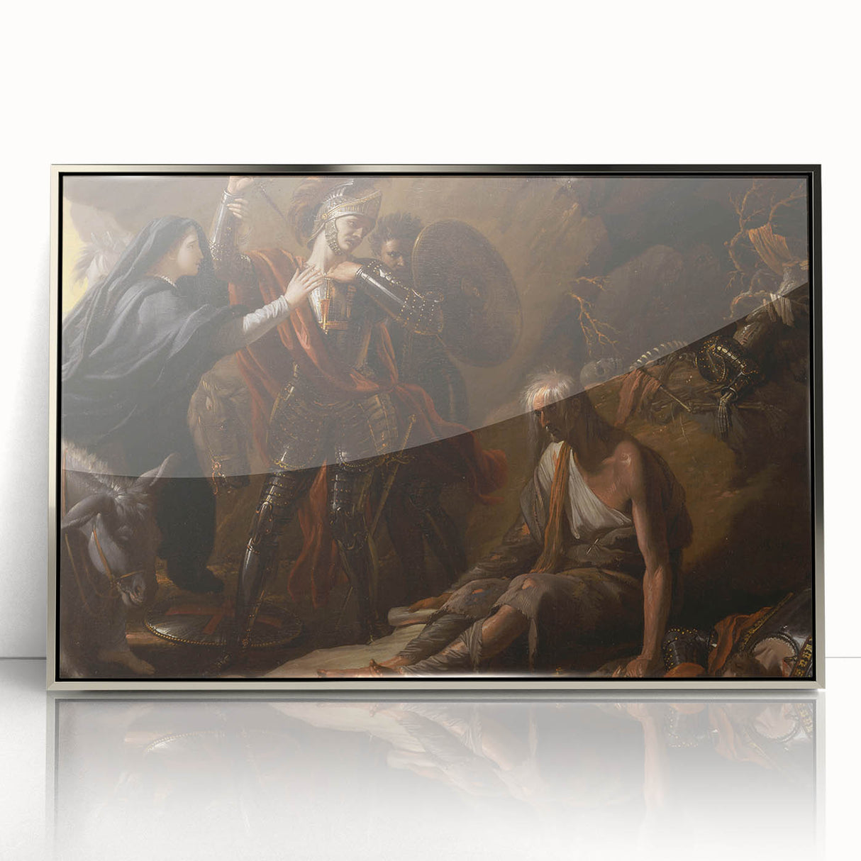 Romanticism Art: The Cave of Despair - Dramatic Historical Canvas Print