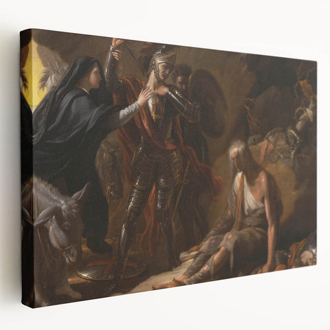 Romanticism Art: The Cave of Despair - Dramatic Historical Canvas Print