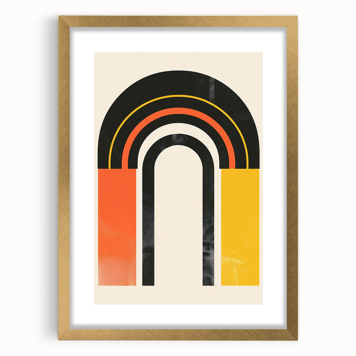 Modern Dining Room Art - Bold Geometric Arch Canvas Print