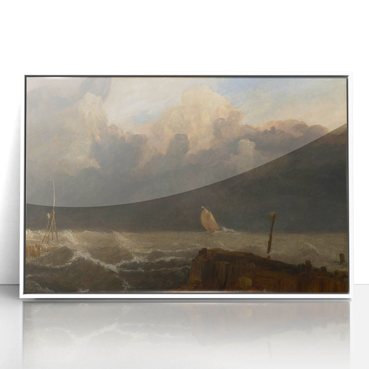 Famous Romantic Era Art: Dramatic Seascape at Port Ruysdael