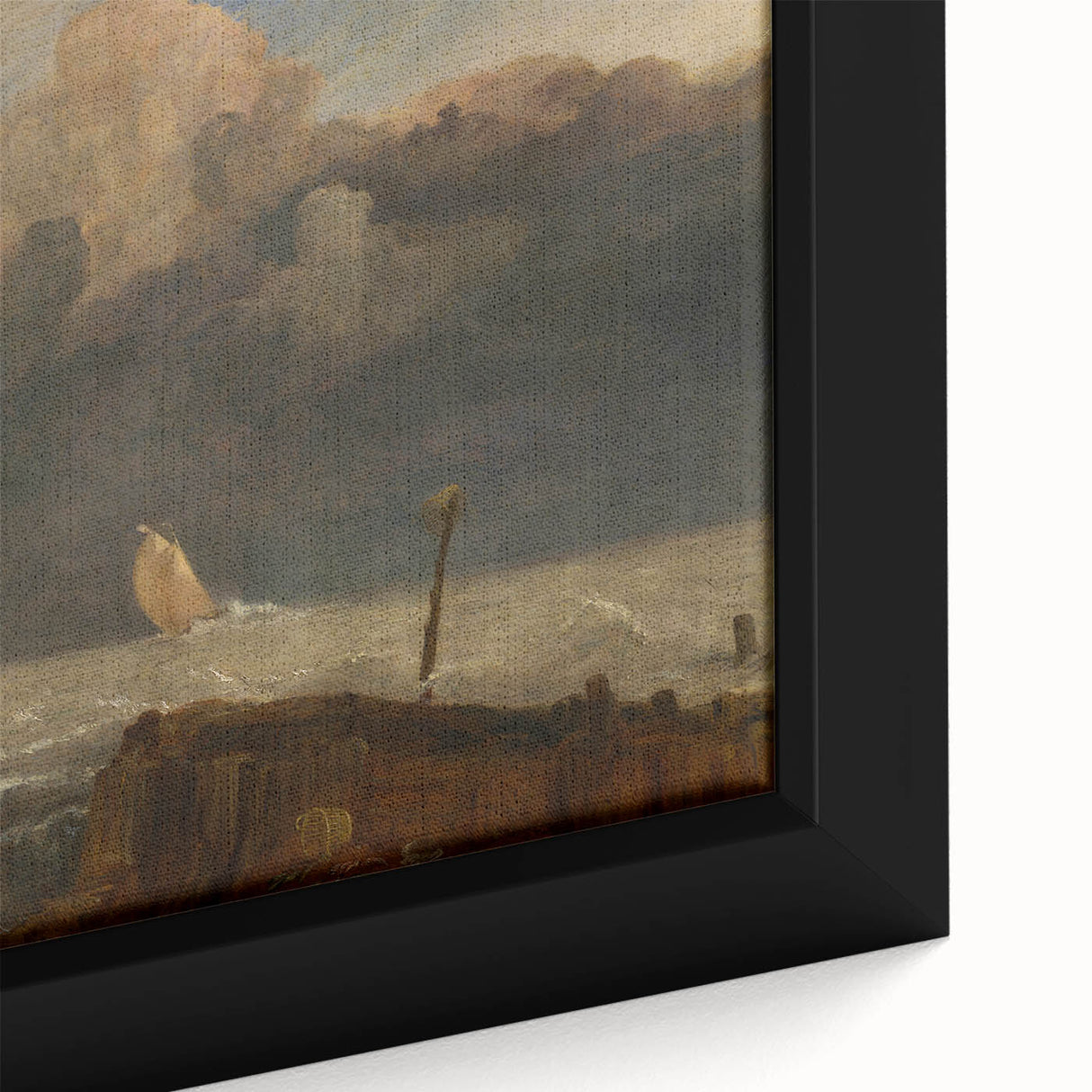 Famous Romantic Era Art: Dramatic Seascape at Port Ruysdael