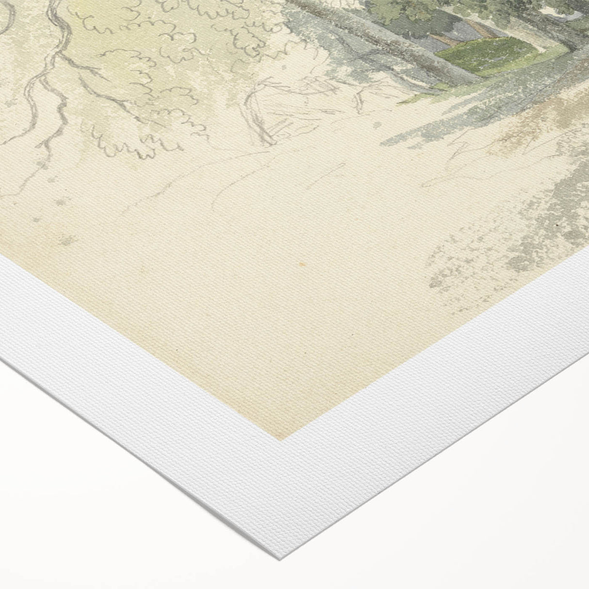 Classic Romantic Paintings: Peaceful Woodland Glade Illustration