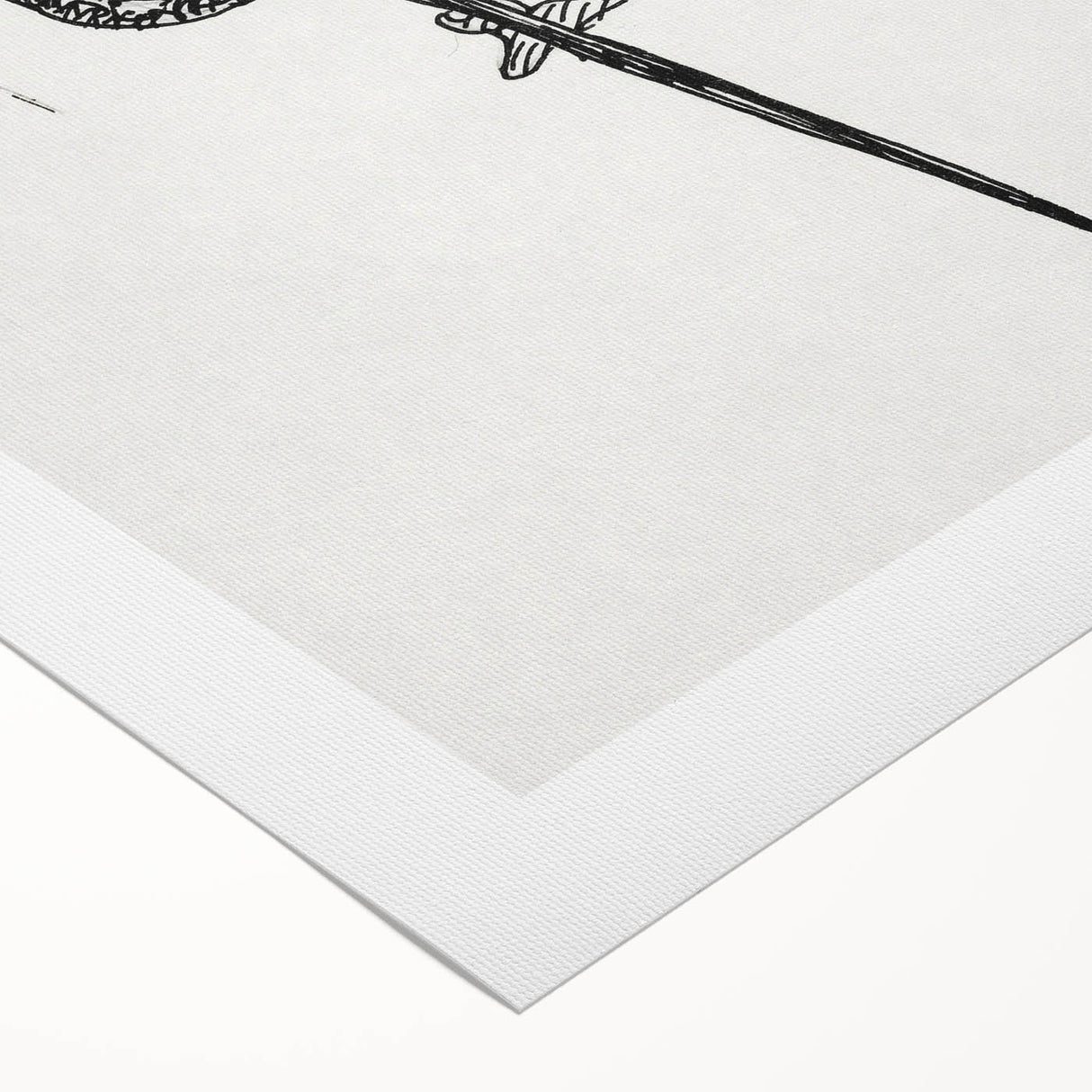 Expressionist Puppet Sketch – Intricate Black and White Wall Art