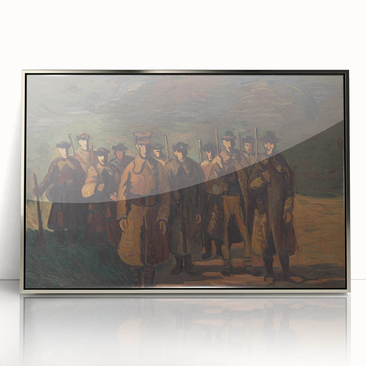 Expressionist Soldiers Scene – Bold Historical Wall Art
