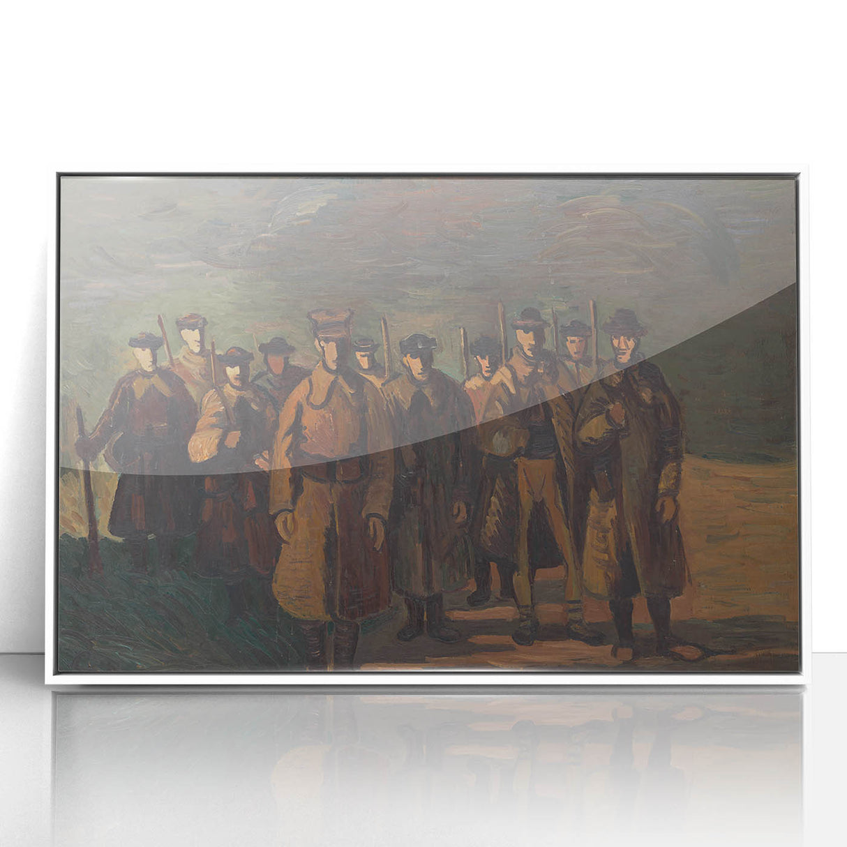 Expressionist Soldiers Scene – Bold Historical Wall Art