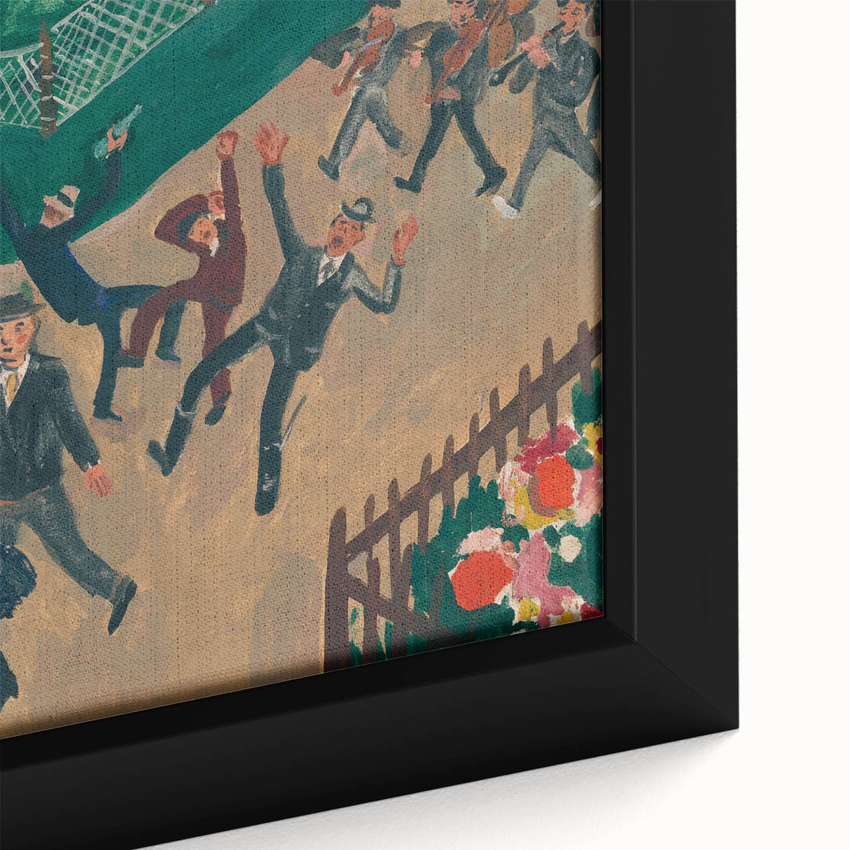 Expressionist Wedding Scene – Vibrant Cultural Wall Art