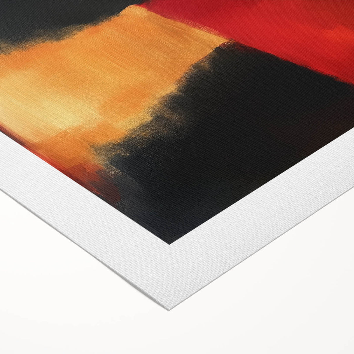 Colorful Abstract Wall Art – Red, Gold & Black Modern Expression