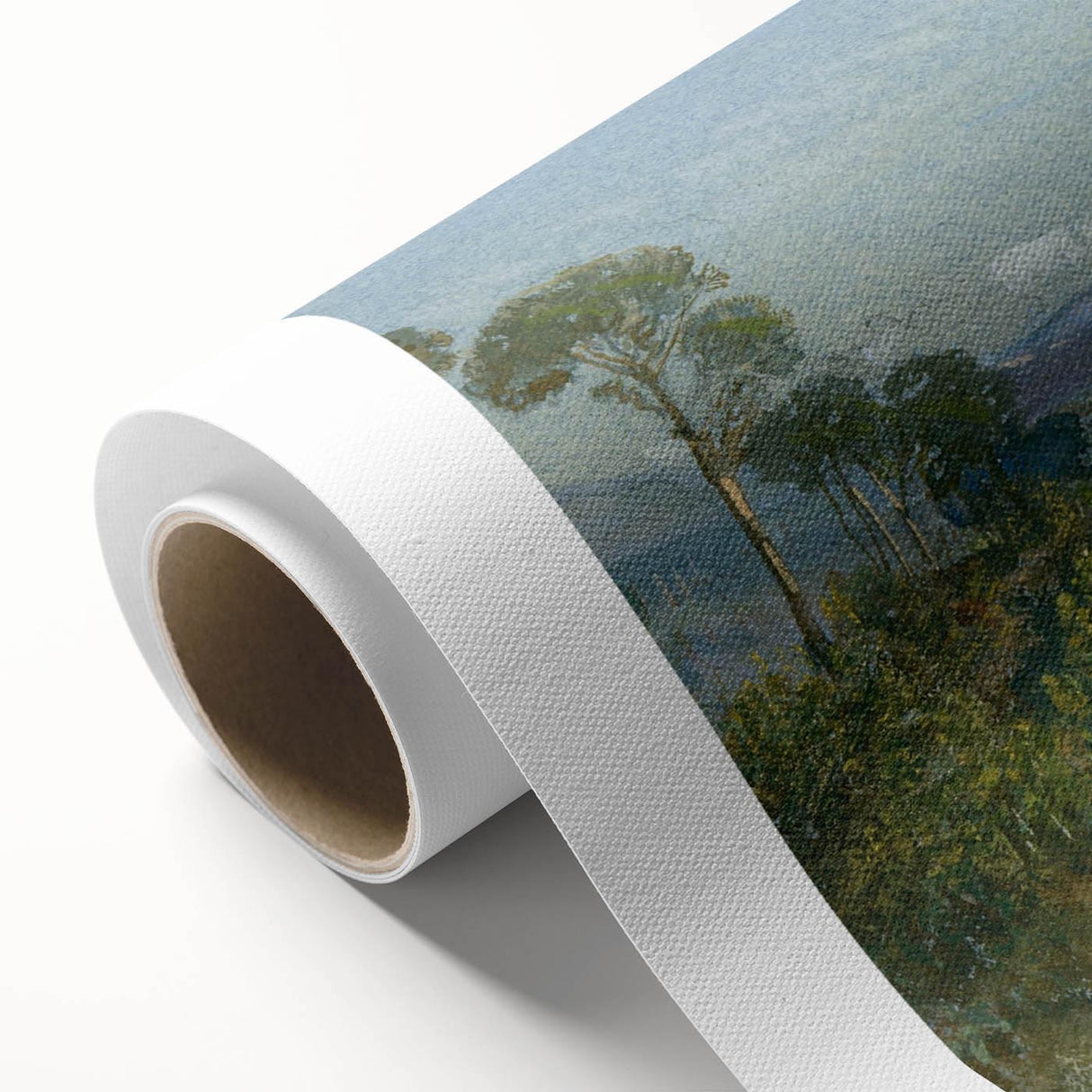 Lago Avernus Romantic Landscape - Historical Romanticism Canvas Print