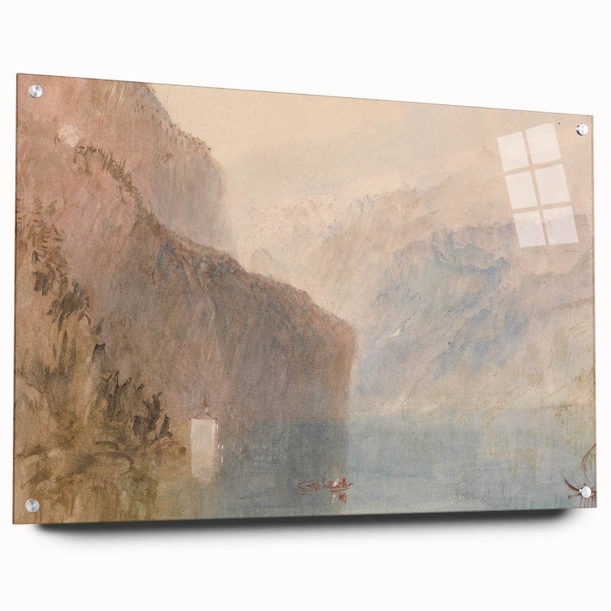 Classic Romantic Paintings: Tell's Chapel on Lake Lucerne