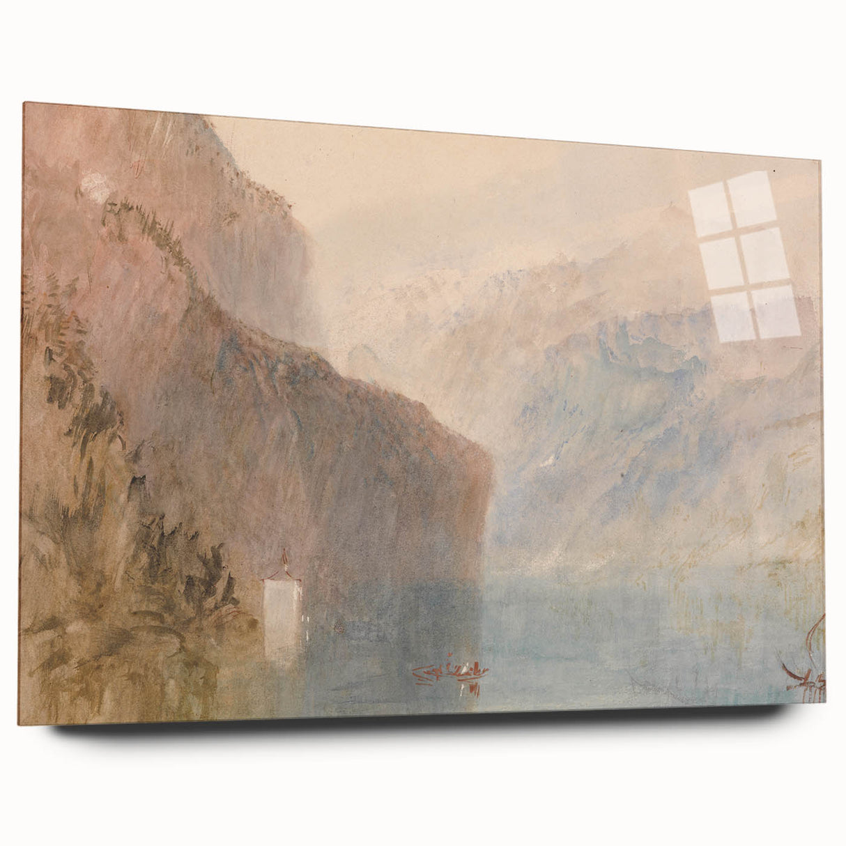 Classic Romantic Paintings: Tell's Chapel on Lake Lucerne