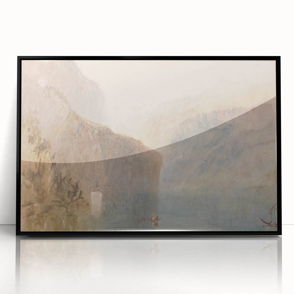 Classic Romantic Paintings: Tell's Chapel on Lake Lucerne