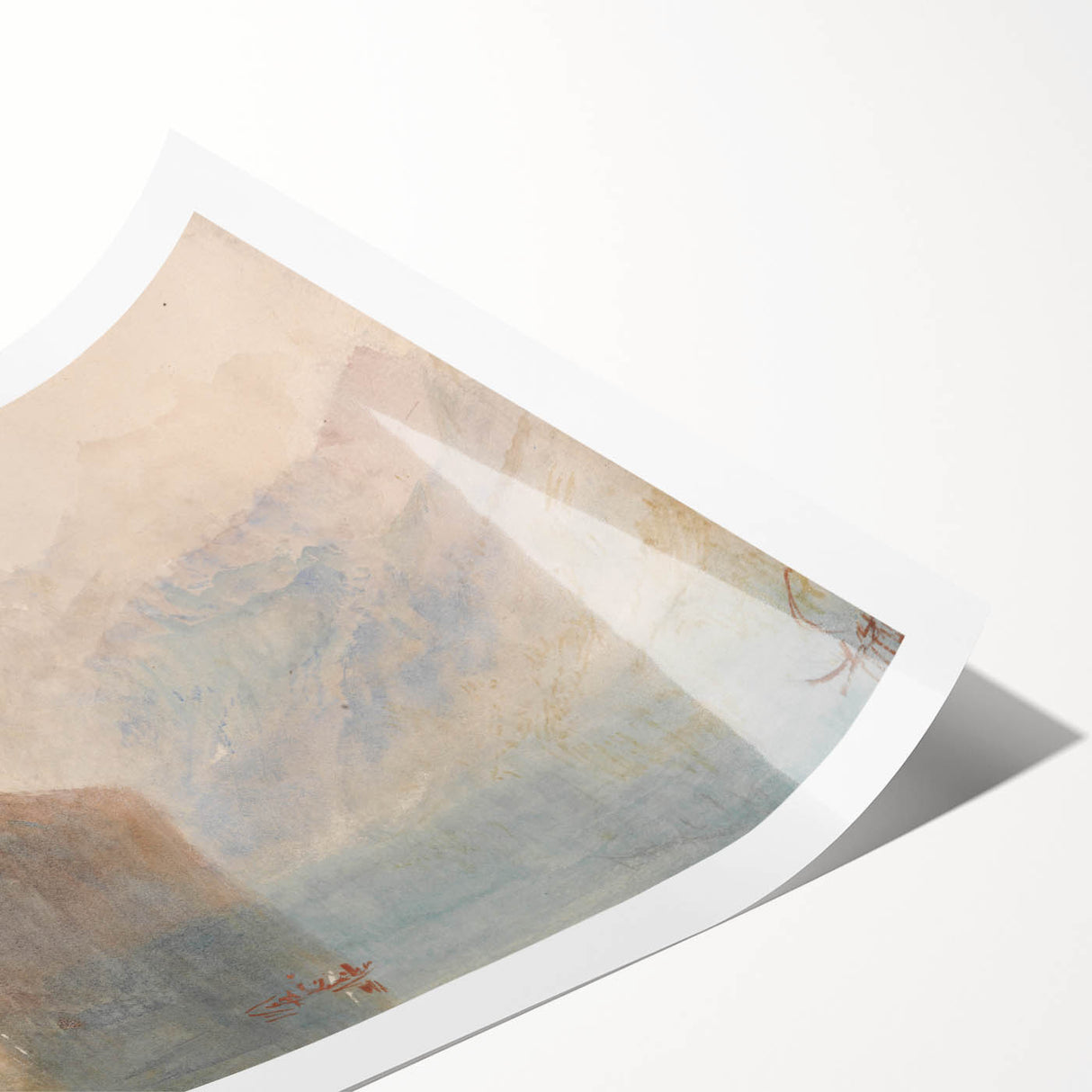 Classic Romantic Paintings: Tell's Chapel on Lake Lucerne