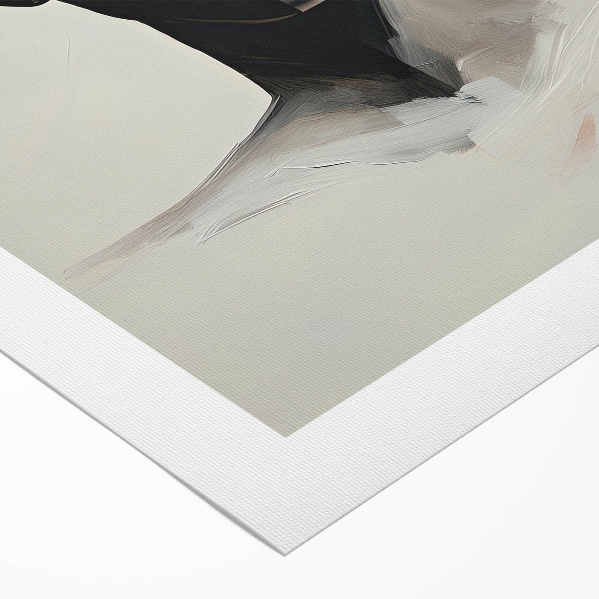 Abstract minimalist wall art canvas print in soft pastel colors, showcasing geometric shapes and flowing lines, elegantly rolled and ready for display. Perfect for modern decor and artistic interiors.