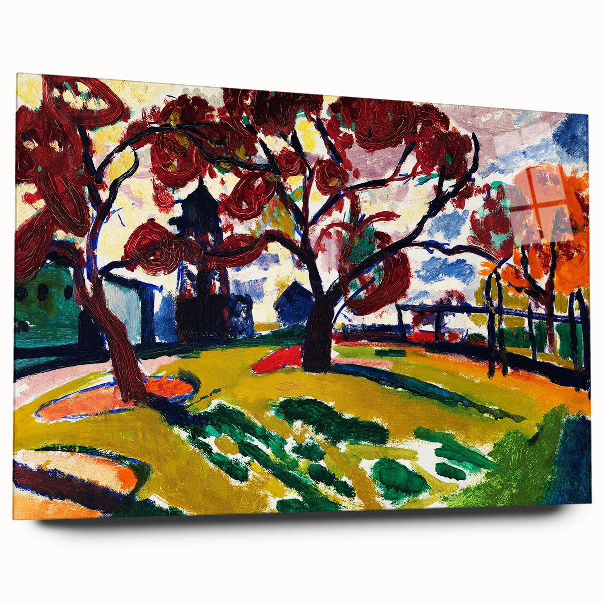 Expressionist Art - Winds by Henry Lyman Sayen - Colorful Landscape