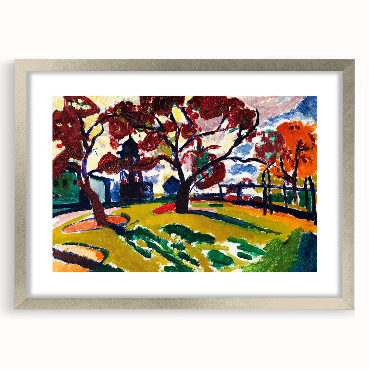 Expressionist Art - Winds by Henry Lyman Sayen - Colorful Landscape