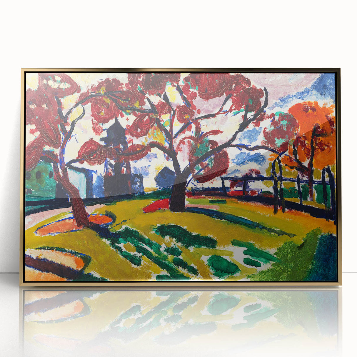 Expressionist Art - Winds by Henry Lyman Sayen - Colorful Landscape