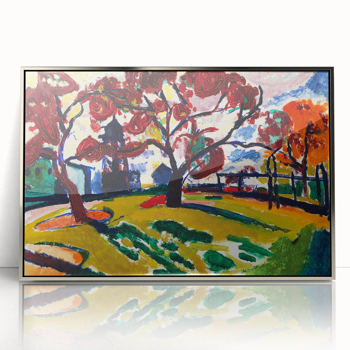 Expressionist Art - Winds by Henry Lyman Sayen - Colorful Landscape