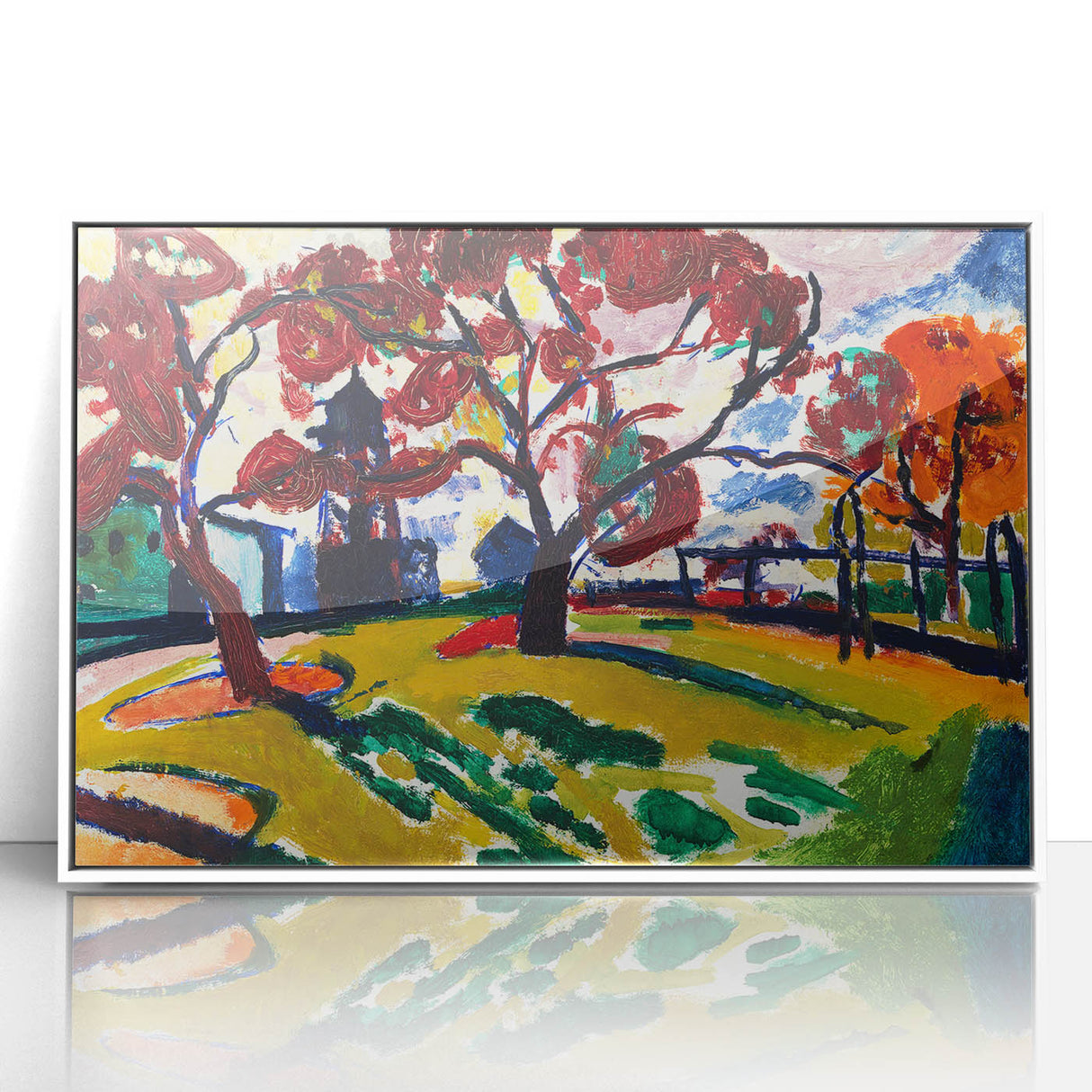Expressionist Art - Winds by Henry Lyman Sayen - Colorful Landscape