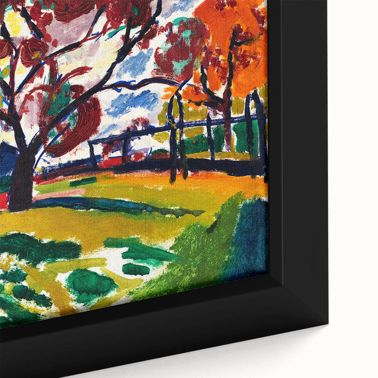 Expressionist Art - Winds by Henry Lyman Sayen - Colorful Landscape