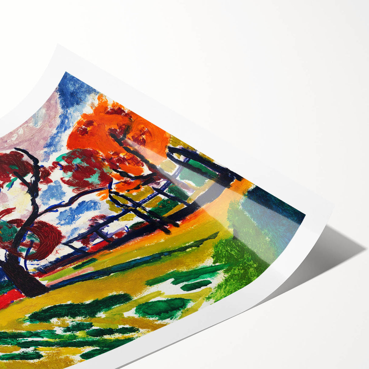 Expressionist Art - Winds by Henry Lyman Sayen - Colorful Landscape