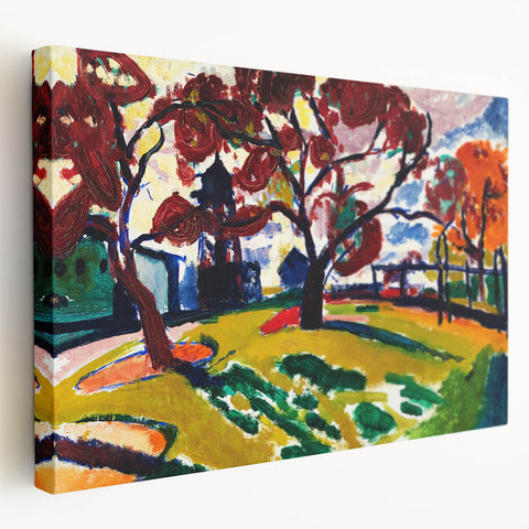 Expressionist Art - Winds by Henry Lyman Sayen - Colorful Landscape