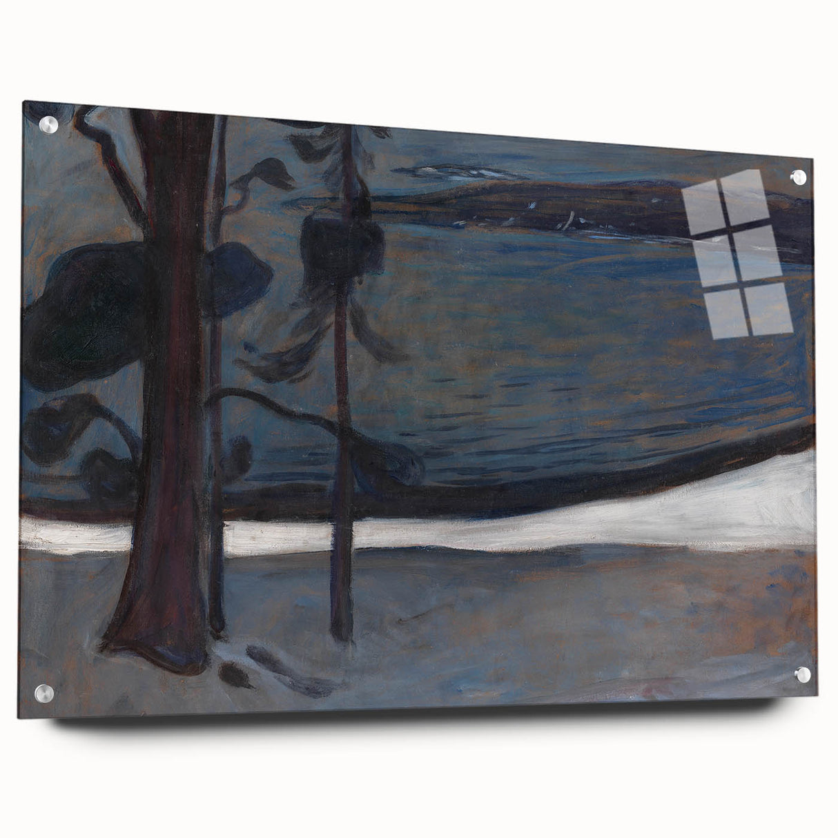 Expressionist Art - Winter at Nordstrand by Edvard Munch - Nordic Landscape