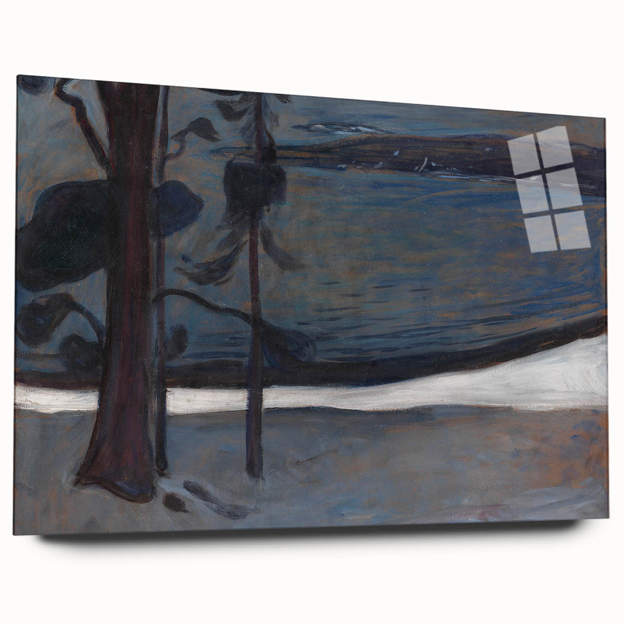 Expressionist Art - Winter at Nordstrand by Edvard Munch - Nordic Landscape