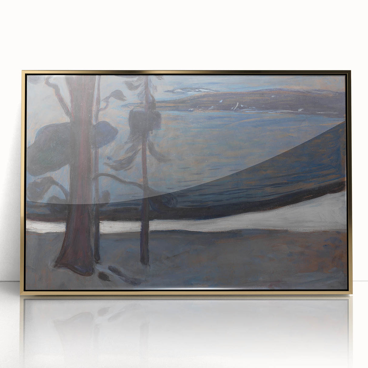 Expressionist Art - Winter at Nordstrand by Edvard Munch - Nordic Landscape