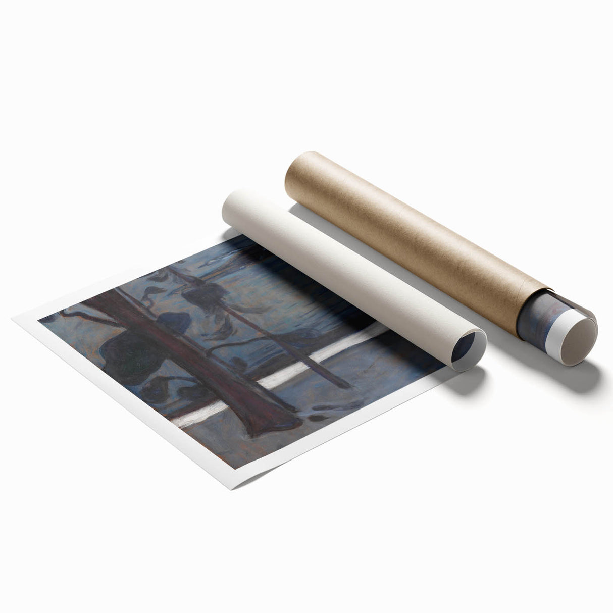 Expressionist Art - Winter at Nordstrand by Edvard Munch - Nordic Landscape