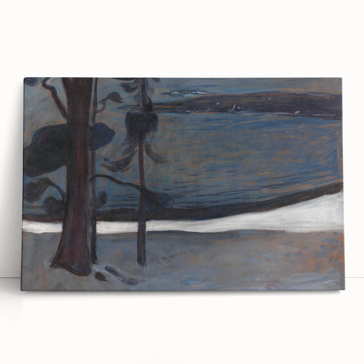 Expressionist Art - Winter at Nordstrand by Edvard Munch - Nordic Landscape