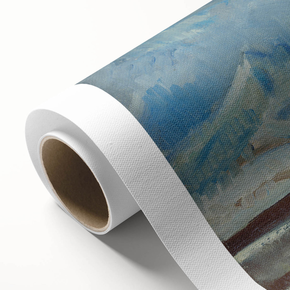 Expressionist Winter Landscape – Serene Snowy Wall Art