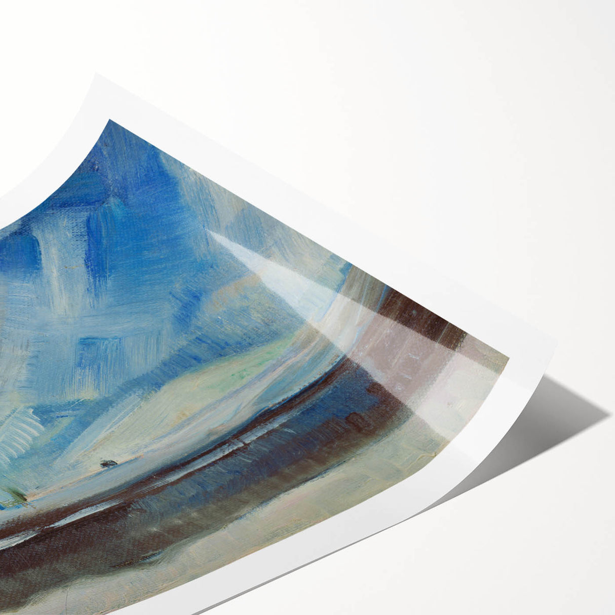 Expressionist Winter Landscape – Serene Snowy Wall Art