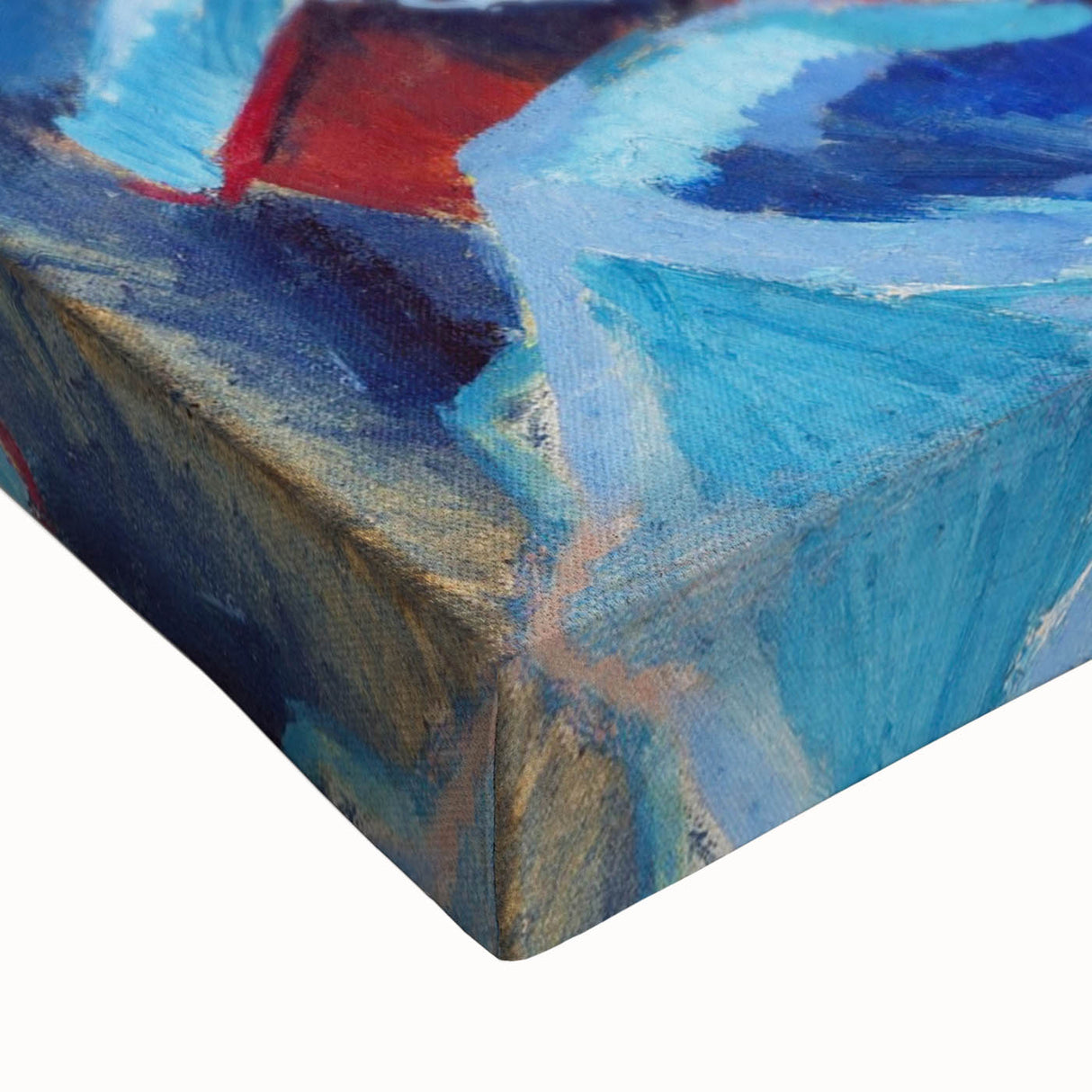 Vibrant Expressionist Winter Scene – Abstract Mountain Wall Art