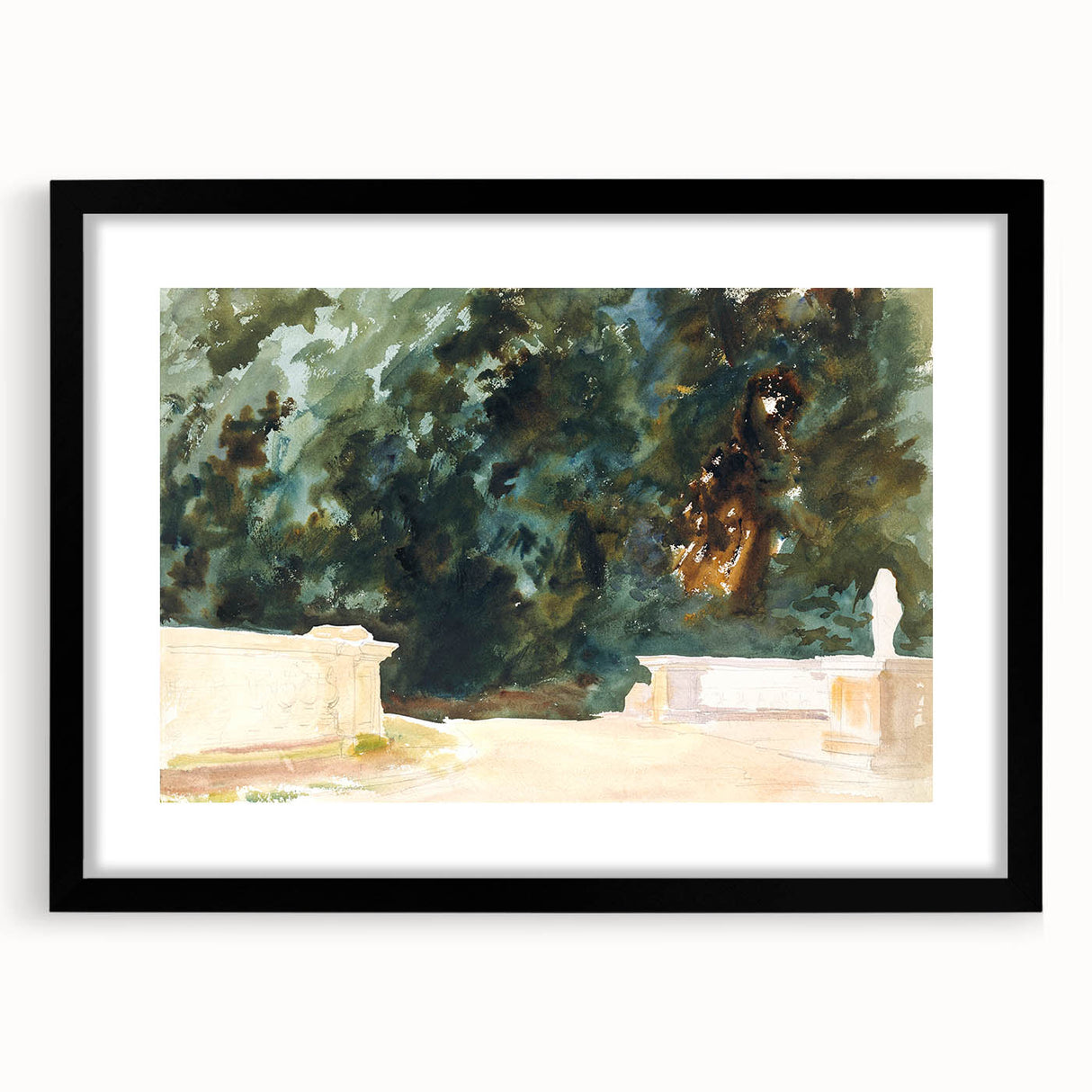Romantic Art Prints: Terrace and Gardens by John Singer Sargent